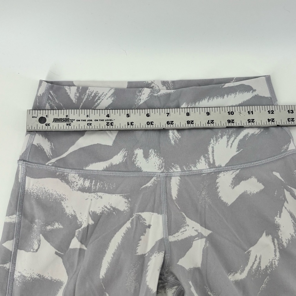 Lululemon‎ Womens Flower Pop White Silver Lilac Wunder Under Hi Rise Tights - Picture 7 of 10